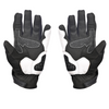 Lone Ranger Route IV Leather Motorcycle Gloves -White Black